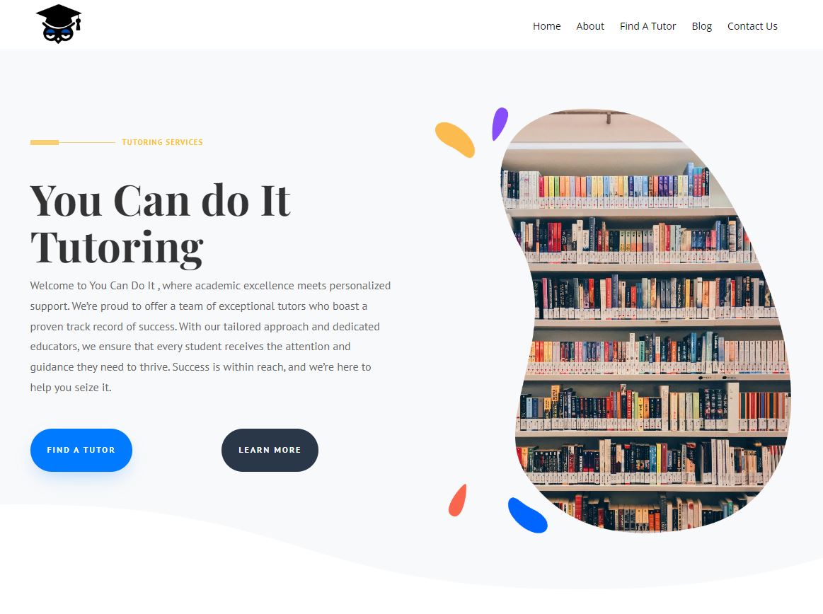 You Can Do It Tutoring — website by weDesiign